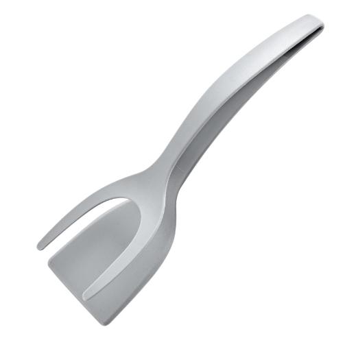 2 In 1 Nylon Grip Flip Tongs Egg Spatula Tongs Steak Spatula Tongs Clamp Pancake Fried Turners Kitchen Accessories