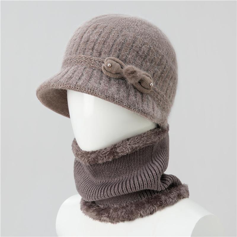 Hat Women's Autumn and Winter Knitted Hat Warm and Cold Hat Wool Hat