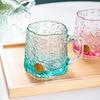 Ice Pattern Glass Drinking Cup