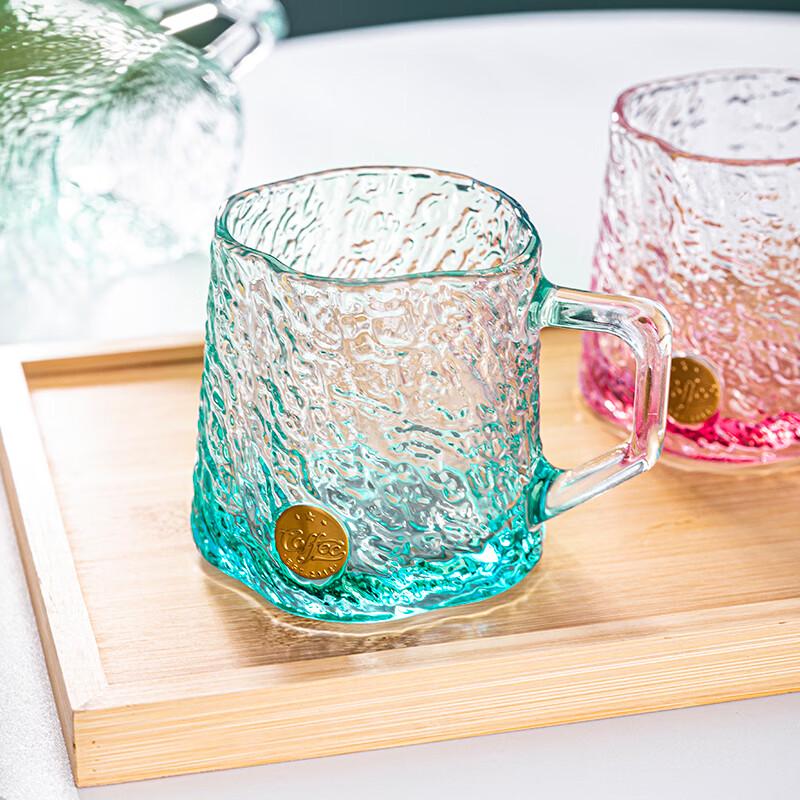 Ice Pattern Glass Drinking Cup