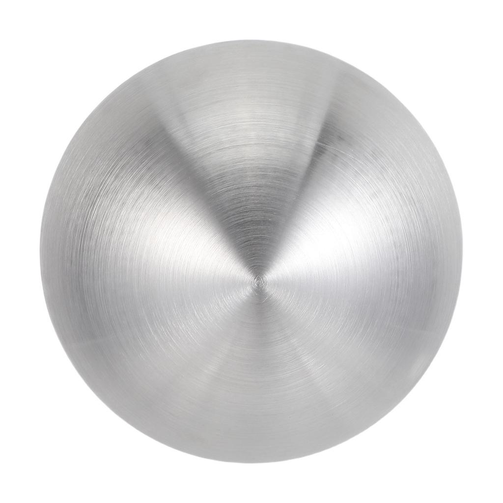 Satin Brushed Ball Ornament Modern Decorative Metal Sculpture Home Office Living Room Desk Table Centerpiece Stylish Display