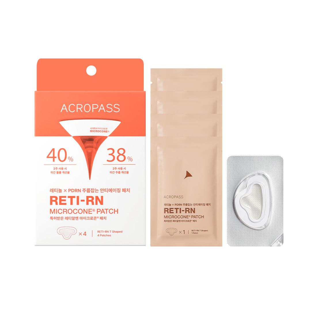

Acropass Retinal Microcone Wrinkle Improvement Patch (2 types) Letialen T-shaped 4 sheets
