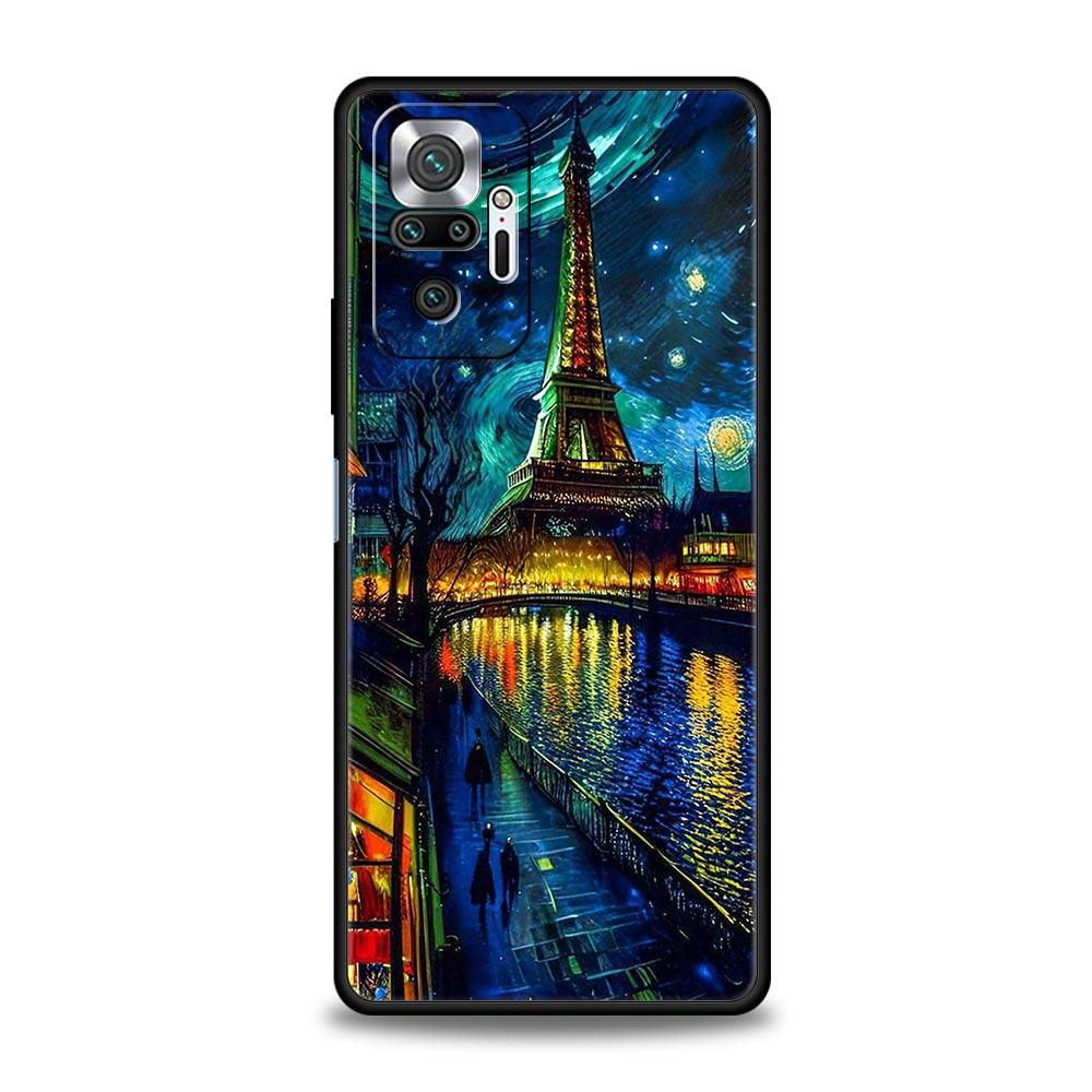 Starry Night Van Gogh Phone Case For Xiaomi Redmi Note 13 12 5G 11 10 Pro Plus 4G 9S 9 8 7 9T 13C 12C 10C 9C 9A Silicone Cover