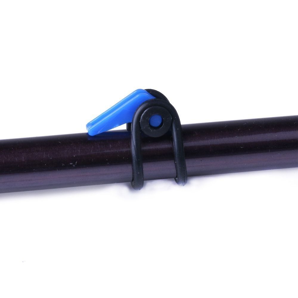 10 Stück Angelköderhalter mit hoher Zugkraft und Gummiringen, Angelrutenbefestigung, Meeresangeln