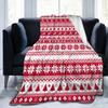 Nordic Scandinavian Christmas Blanket Flannel Autumn Winter Snow Portable Soft Throw Blankets for Sofa Outdoor Bedding Throws