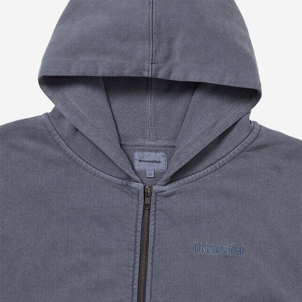 Thisisneverthat Waffle Lined Zip Up Hoodie Tn253tswhz01