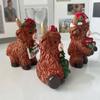 Highlands Cow Figurines Garden Decors Craft Ornament Housewarmings Gift,Resin Animal Statues Farmhouse Shelf Decors