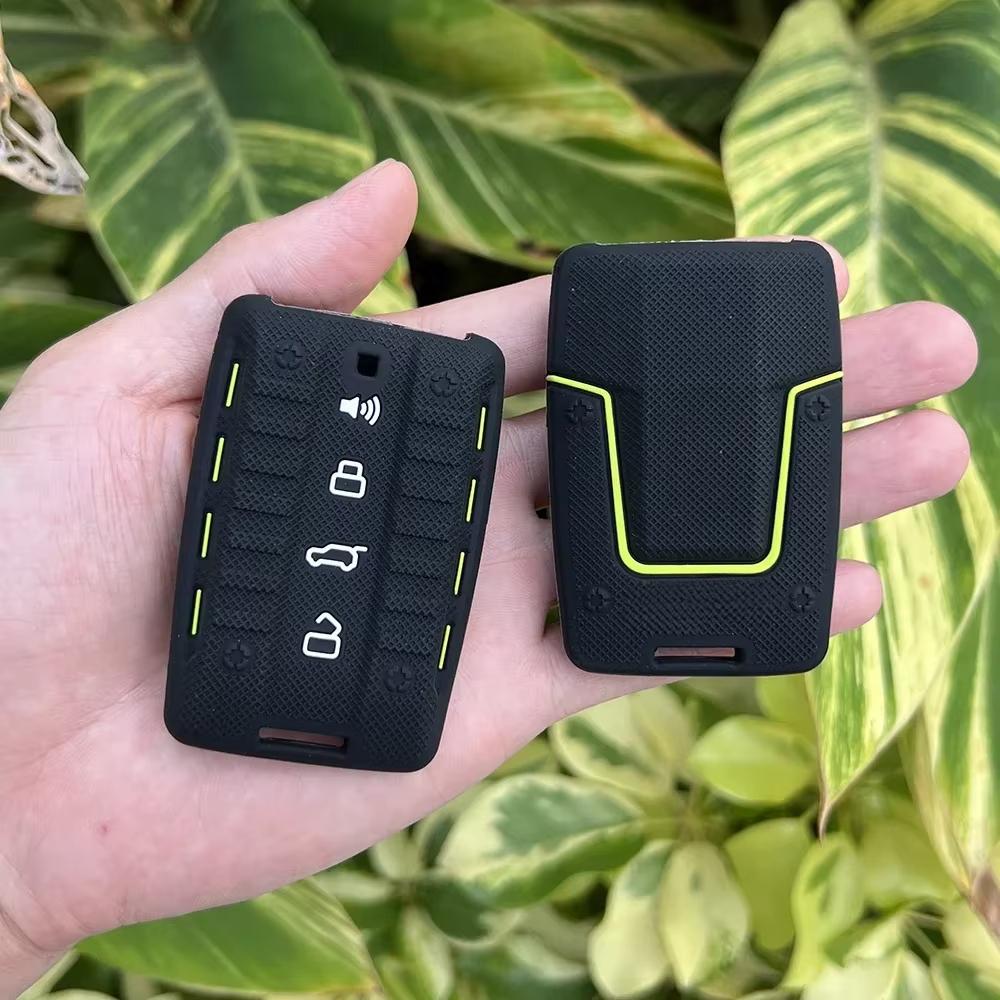 Genuine Leather Car Key Case Key Cover For Volvo S60 S80 V60 XC60 XC70 S60L V40 XC90 Car Keychain Remote Control Case 5 Buttons
