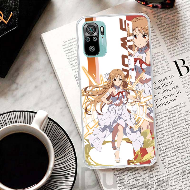 Anime Sword Art Online SAO Cover For Xiaomi Redmi Note 14 13 12S 12 11 Pro Plus Phone Case 11S 10S 10 11E 11T 14Pro 13Pro Print