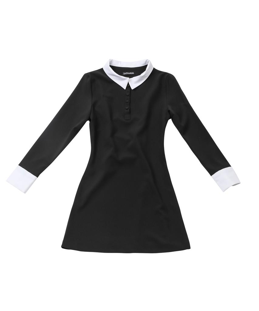 Catharsis Corset Collar Dress Black One Size