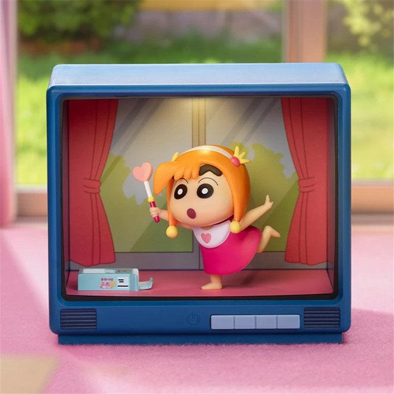 Genuine 52toys Crayon Shin-Chan Retro Tv Series Blind Box Trendy Figure Decoration Model Toy Cute Birthday Gifts