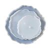 3 Layer Irregular Coaster Plate Resin Mold Large Fruit Disc Tray Pallet Resin Casting Mold Clear Flexible Silicone Mold