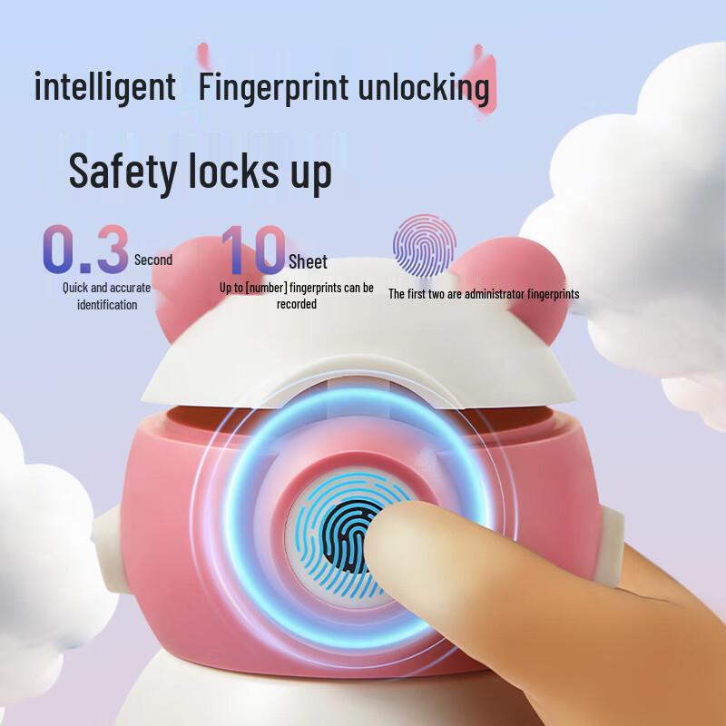 LOCK&LOCK Kids Fingerprint Lock Thermos Bottle