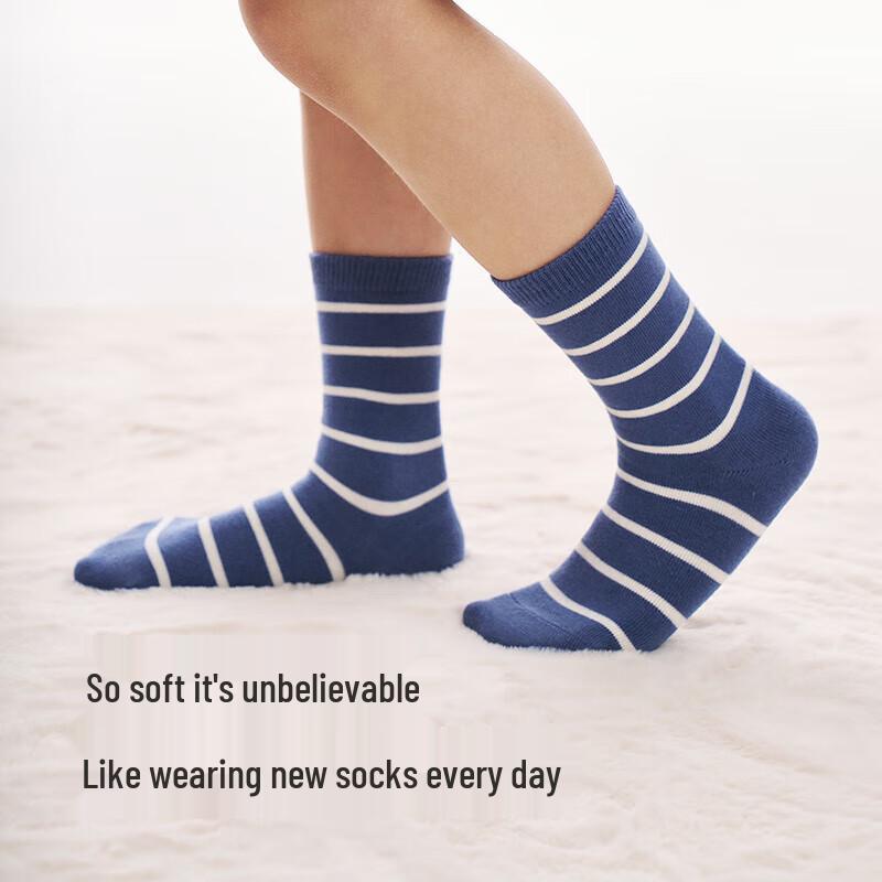 Yeehoo Kids' Non-Slip Mid-Calf Socks 5-Pack