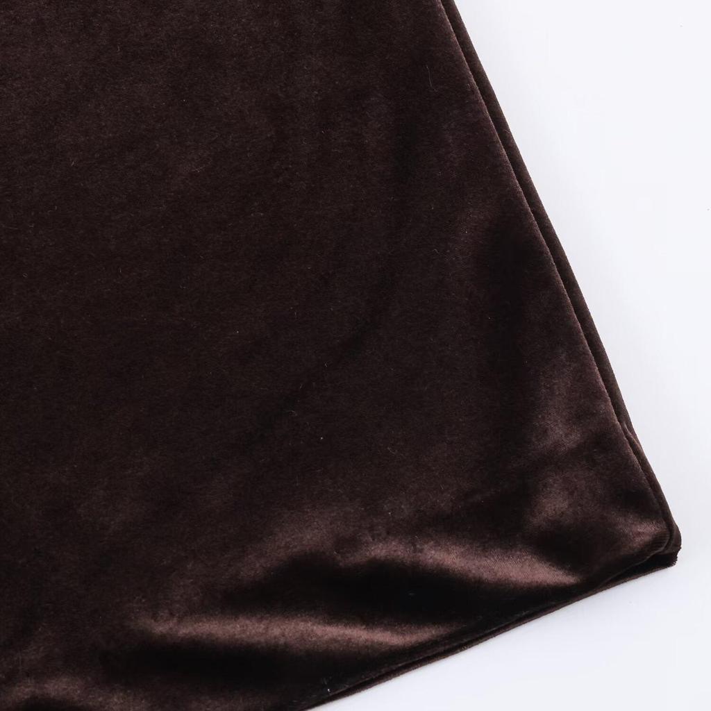 Elegant Spring Pleated Velvet Midi Dress 9801242 - Women's Fashion Style