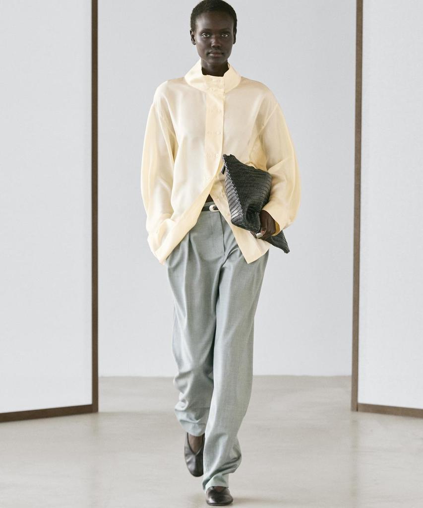 Masimodutti Fluid Pants With Dart Detail