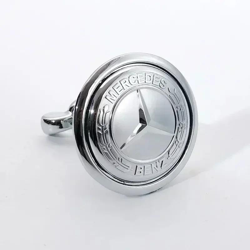 ESU5 45mm Car Front Emblem Badge Modified Bonnet Chrome Hood Cover for Mercedes Benz AMG W203 W204 C E S Class W210 W211 W220