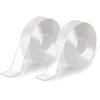 Curtain Slide Transition Tape Clear Drapery Ring Tape Shower Curtain Rod Cover Adhesive Curtain Tape for Curtain Rod Connection Ramp and Transition