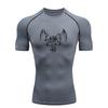 Fallen Angel  Men's Sports T-shirt Training Fitness Compression Short Sleeve Rashguard for Men Quick Dry Workout T-Shirt