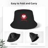 Águila Polaca Polska Sombrero de Cubo Streetwear Gorras de Pescador Para Pareja Tendencia Pesca Sombreros de Sol Gorra Portátil Estampada
