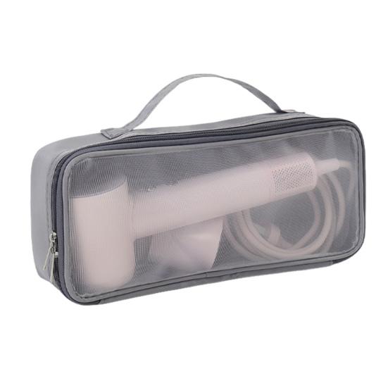 

Дорожный чехол для фена, на молнии, сумка для хранения плойки, пылезащитная сумка для фена с ручкой, органайзер для фенов и плоек Dyson для бизнеса серый