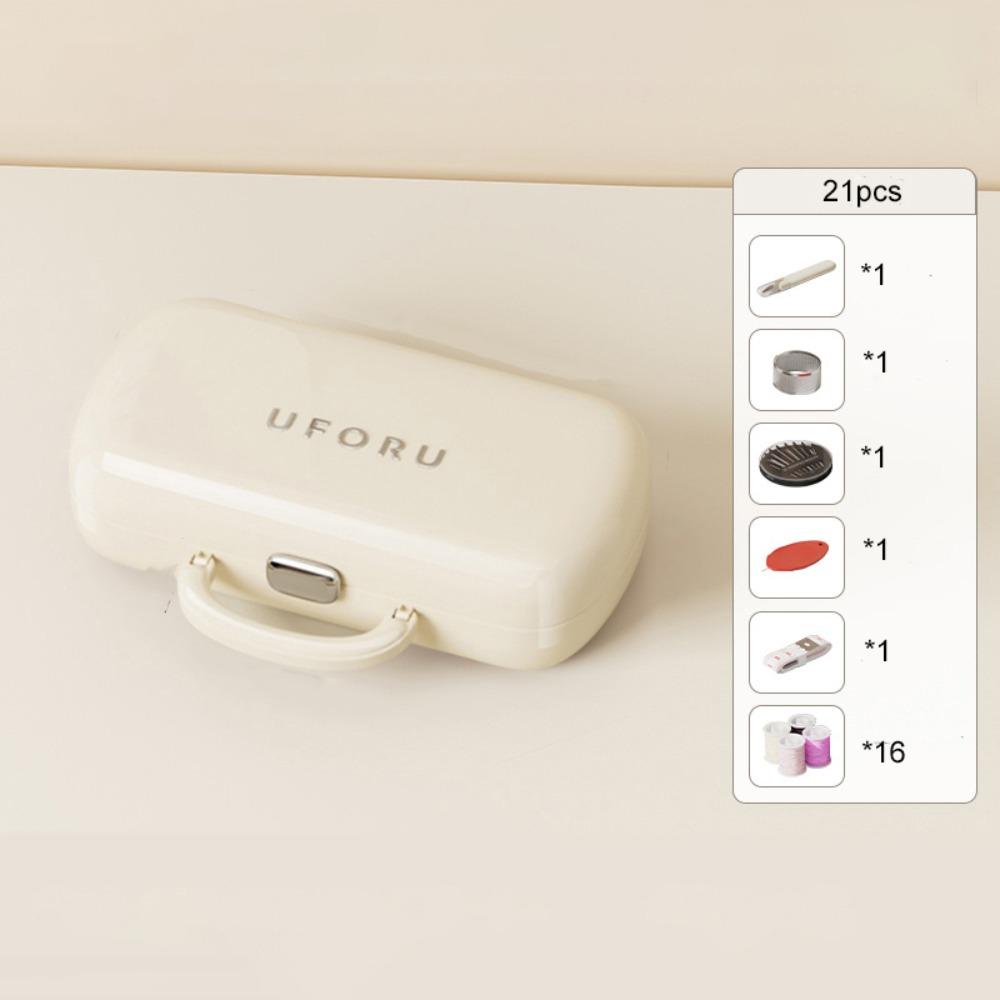 

Space Saving Needle and Thread Box Portable Manual Sewing Tool Kit Manual Sewing белый