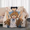 Anime T-Toradora! Throw Lightweight 240g Flannel Blanket Soft Skin-friendly for Summer Cooling