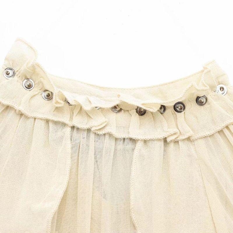 Kaslead New Arrival Women's Clothing Fashion Style Laminated Decoration Romantic Style Casual Long Sleeves Shirt 5770026