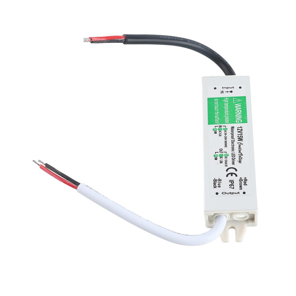 LED Treiber IP67 Schaltnetzteil Transformator Adapter 12V Ausgang für LED Streifenlicht Außenleuchtkasten Schild
