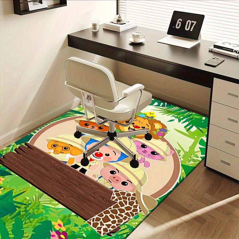 1pc Jungle Adventure,Safari Friends,Plim Plim Office Carpet Soft Polyester Non slip Machine Washable