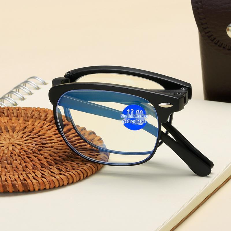 TR90 Folding Anti-Blue Light Reading Glasses for Men & Women - Convenient Presbyopic Eyewear 2149