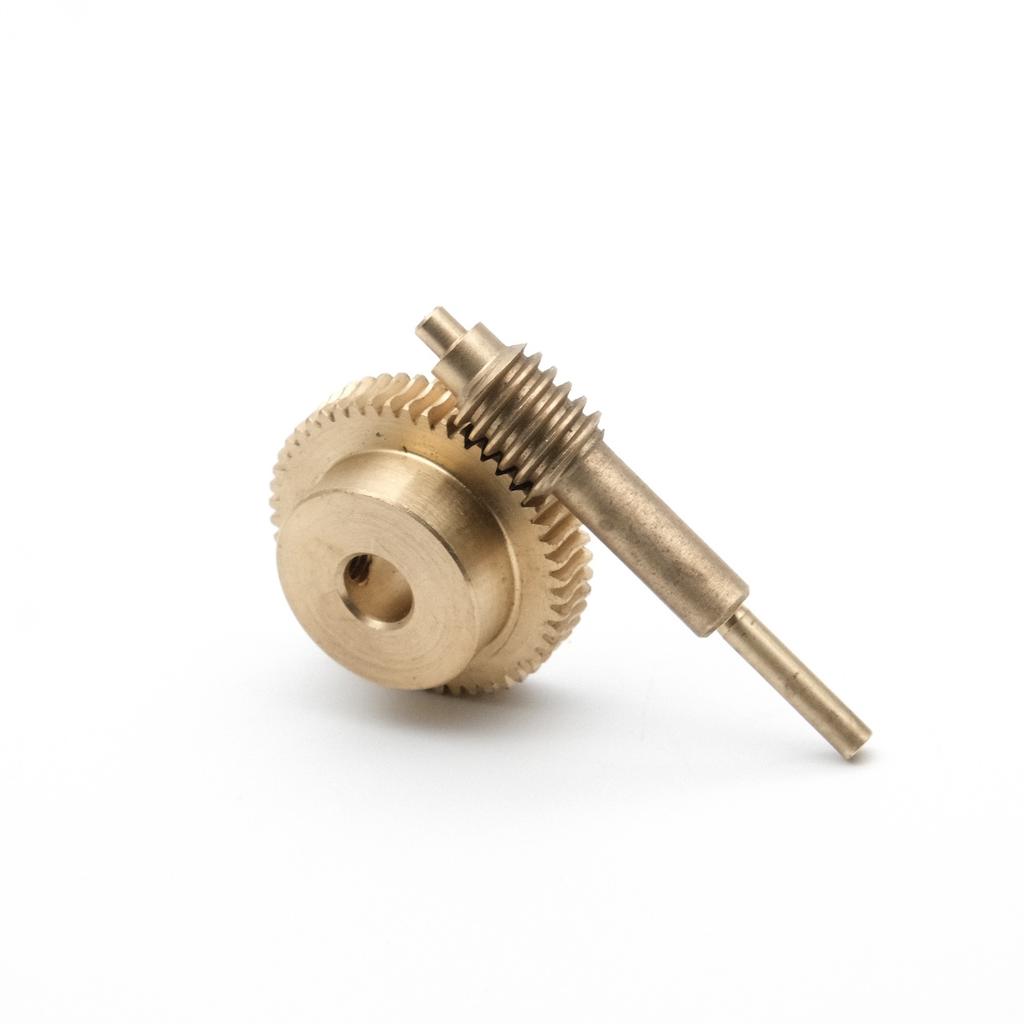 0.5M 20/30/40/50/60 Teeth Copper Worm Shaft Gear Combination 1:20 1:30 1:40 1:50 1:60 DIY