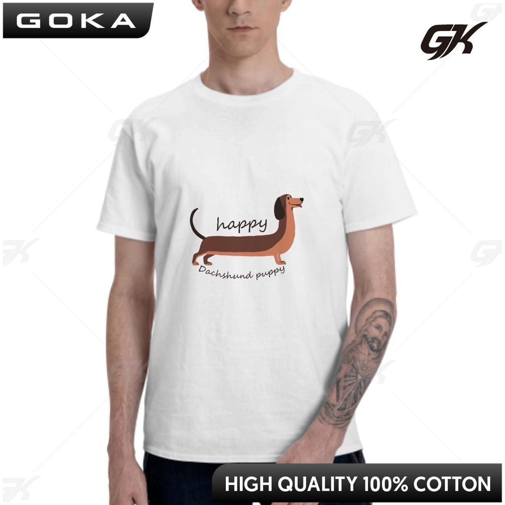 Cute Dachshund Graphic Printed T Shirt Normal Tshirts Cotton Euro Size ONeck Daily Casual Oversized Unisex Tees Casual