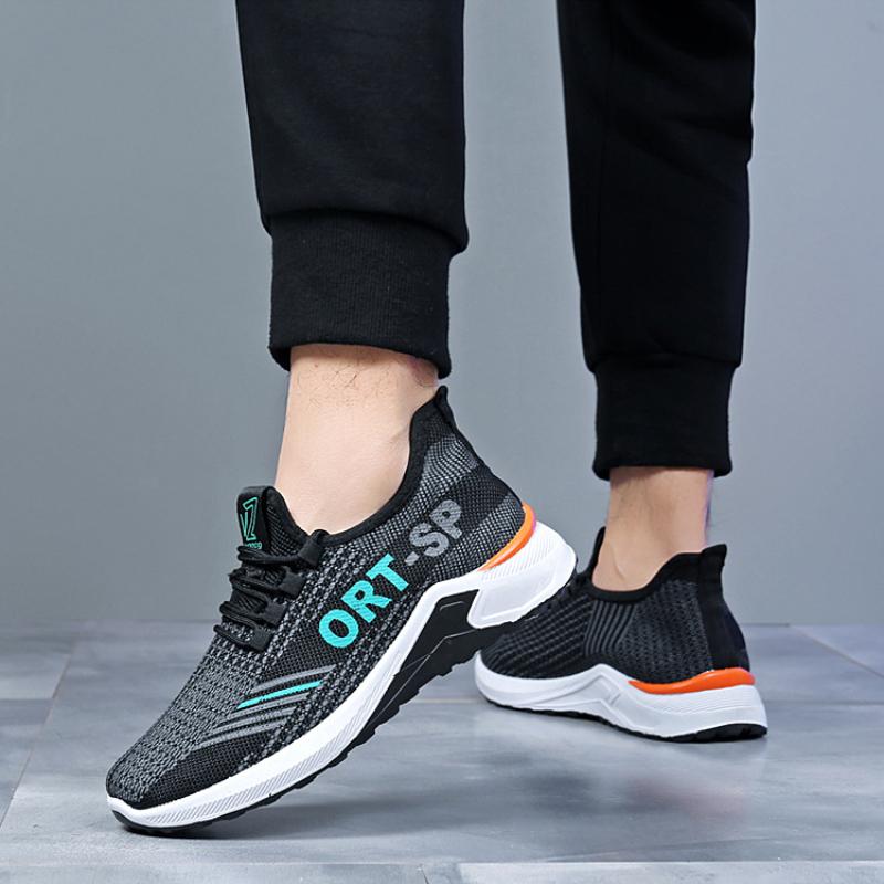 Men's Sneakers Shoes 2024 Autumn Breathable Casual Shoes Trendy Lace Up Soft Sole Comfort Running Shoes Zapatillas De Hombre
