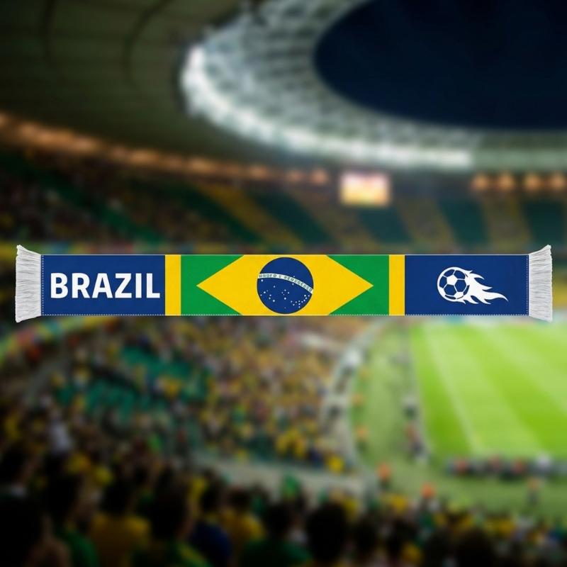 2026 International Football Championship National Flag Scarf Soft Comfortable Fabric For Football Fans And Sports Enthusiasts