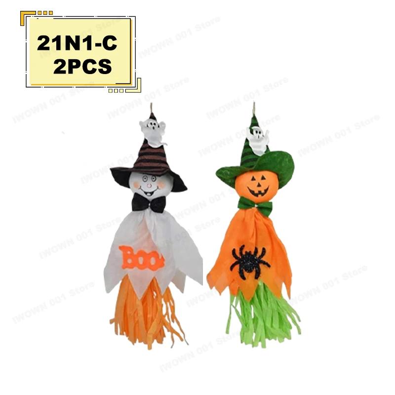 Ghost Scarecrow Halloween Hanging Decor Farmhouse Porch Yard Outdoor Indoor Haunted House Supplies Hotel Bar Spooky Party Props
