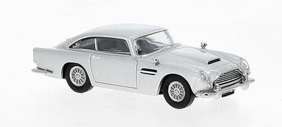 Brekina Aston Martin DB5 1964 Silver Diecast Model Car HO Scale 1/87