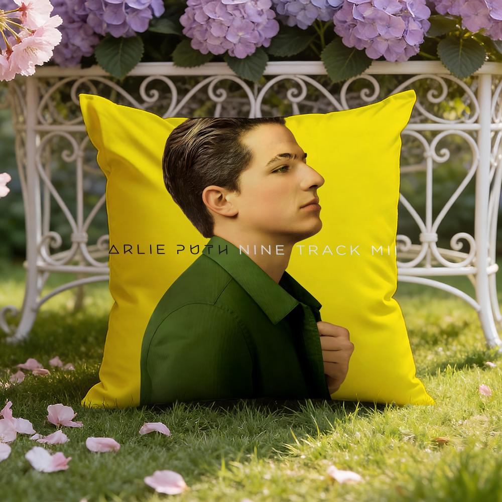 Singer C-Charlie Puth Cushion Cover Home & Car Dual-Scene Pillow Cover: Reversible for Premium Comfort