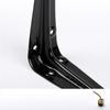 Triangular L Shaped Wall Mounting Bracket Corrosion Resistant Metal Support Bracket Black White for Garage Tool Shelf Organization