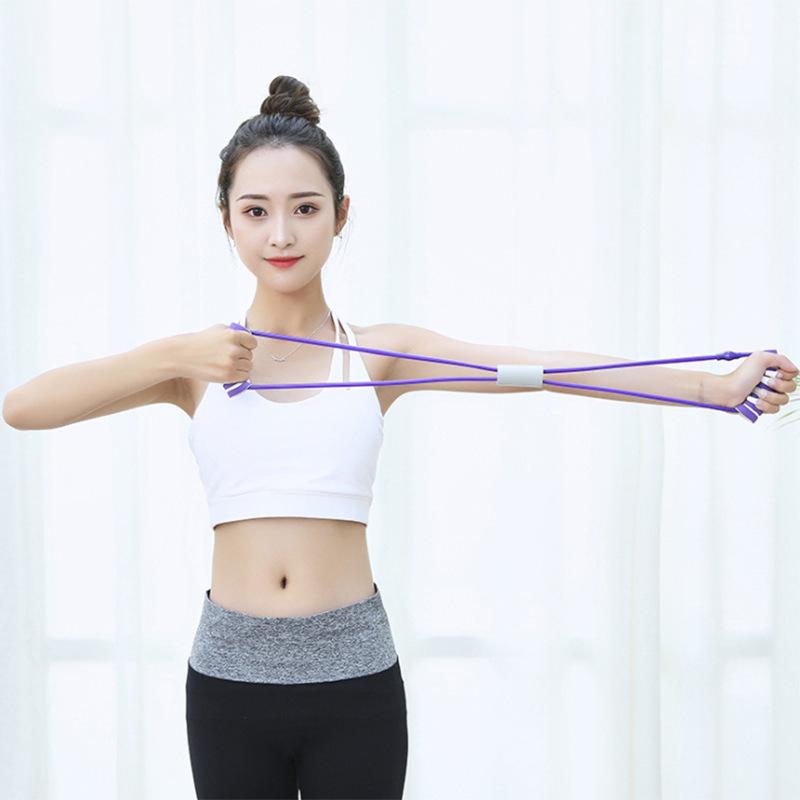 Achter-Widerstandsband für Yoga Heimfitness – Elastisches Trainingsgerät für Schultern & Rücken