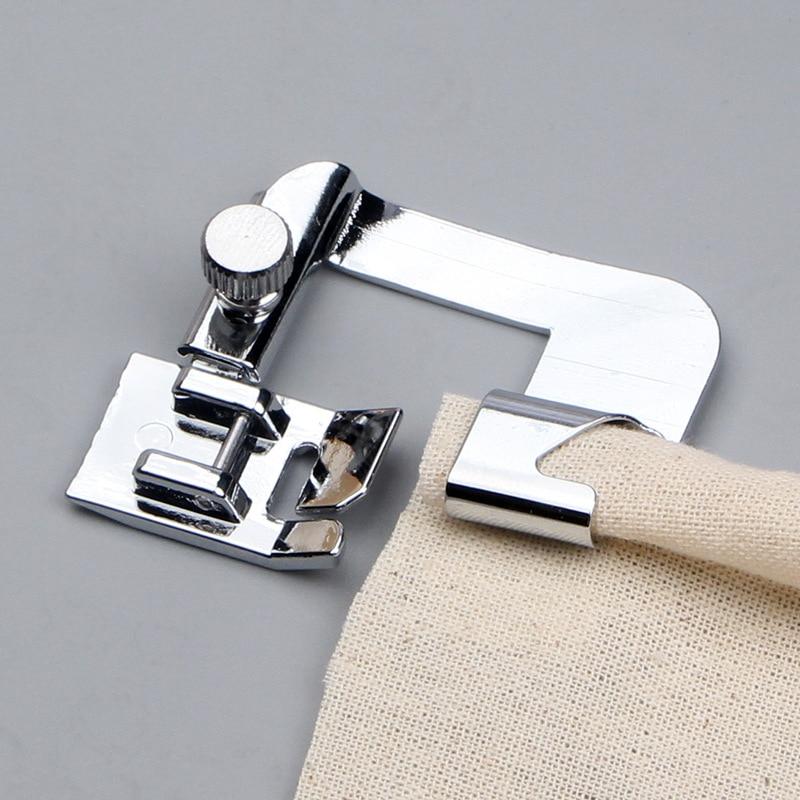13/19/22mm Domestic Sewing Machine Foot Presser Foot Rolled Hem Feet Sew Accessories