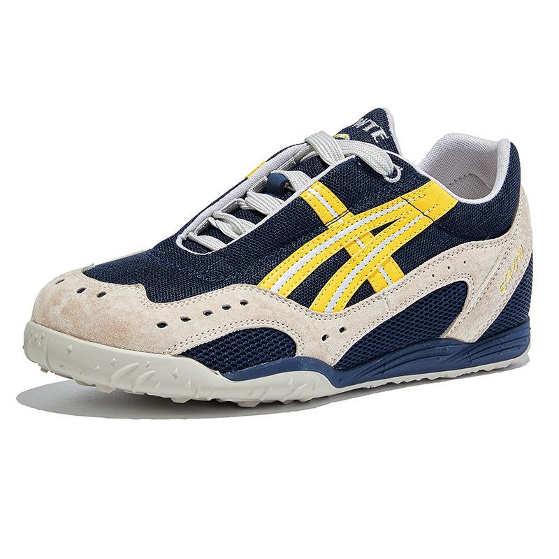 Inner Height Increase 3.5cm Leather Retro Sports Women's Shoes Autumn New Waffles