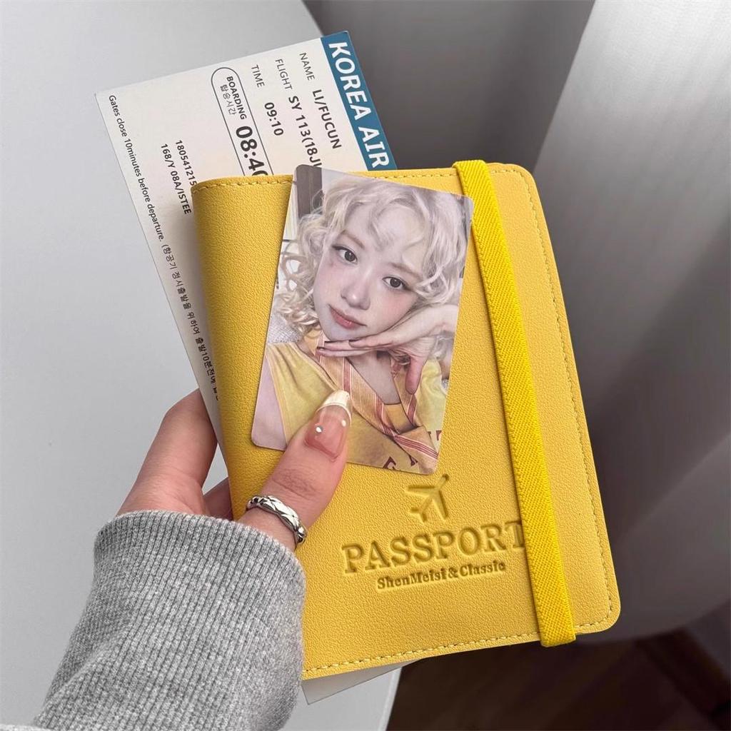 Multi-Function Leather Passport & Document Holder with Anti-Theft Features