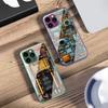 Mechanical device black For IPhone 16 Pro Max 15 Pro 14 13 12 Mini 11 XS Max XR 7 8 Plu SE 2022 Tempered Glass Phone Case