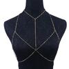 European & American Fashion Sparkling Diamond Bikini Body Chain - Sexy Jewelry for Women’s Beach Photos