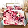Conjunto de Cama Anime Menina Desenho Animado Moda Estampa 3D Edredom Luxo Queen King Solteiro Conjunto Capa de Edredom Decoração Têxtil para Casa Moderno