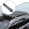 Deflector de Viento para Baca de Techo Carenado de Acero Ajuste Universal Reduce el Ruido del Viento para Barras y Portaesquís de Techo de Vehículo