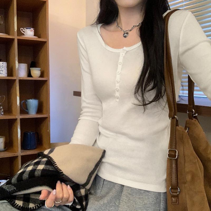 

New Arrival Women s Pink Half-Open Collar Shirt, High-End Luxe, Long Sleeve Inner Layer, 2025 Style S білий