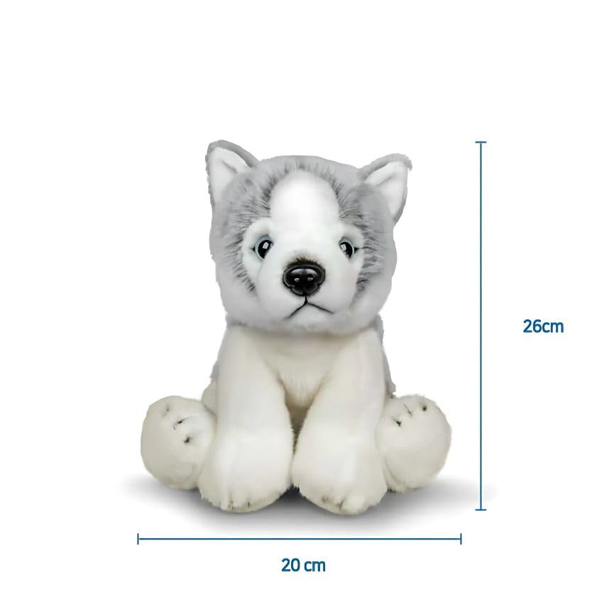 Siberian Husky Plush Dog Stuffed Tobar Animigos Toy, Animal,