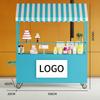Mobile Snack and Retail Cart for Night Markets and Scenic Areas